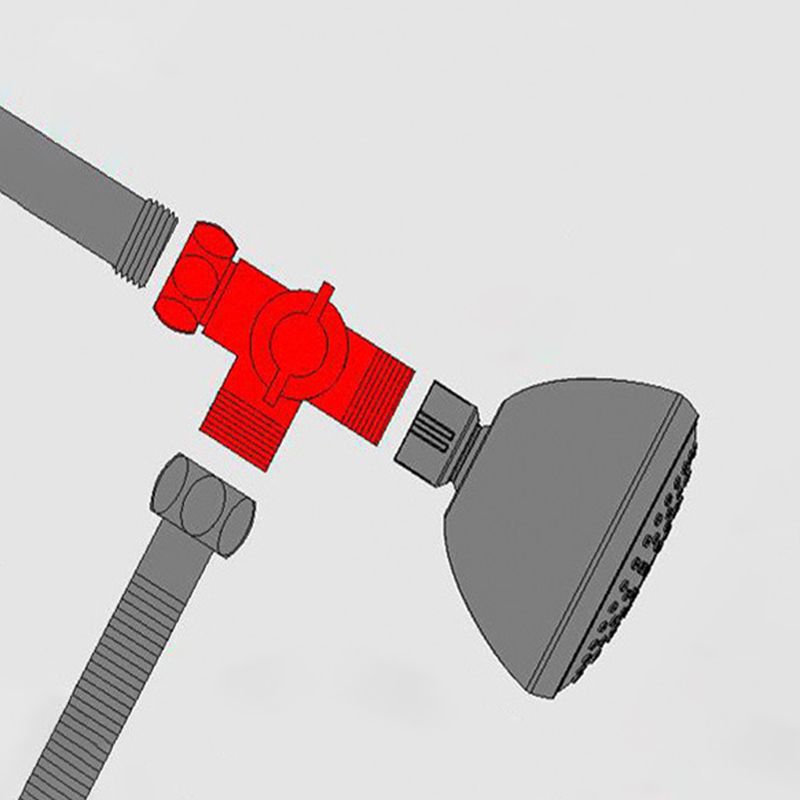 Avtoit | Silver Dual Shower Head Round Rainfall Wall-Mounted Shower Head