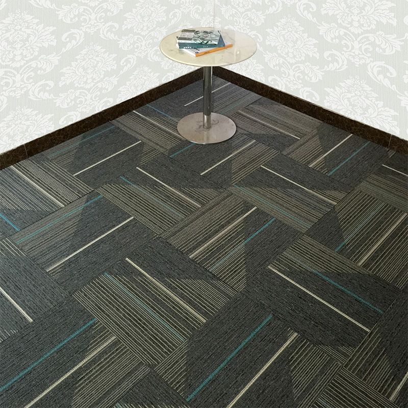 Avtoit | Dark Color Level Loop Carpet Tile Non-Slip Self-Adhesive Indoor Office Carpet Tiles