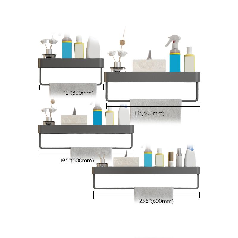 Avtoit | Minimalist Matt Metal Bathroom Accessory Set Modern Bathroom Shelf