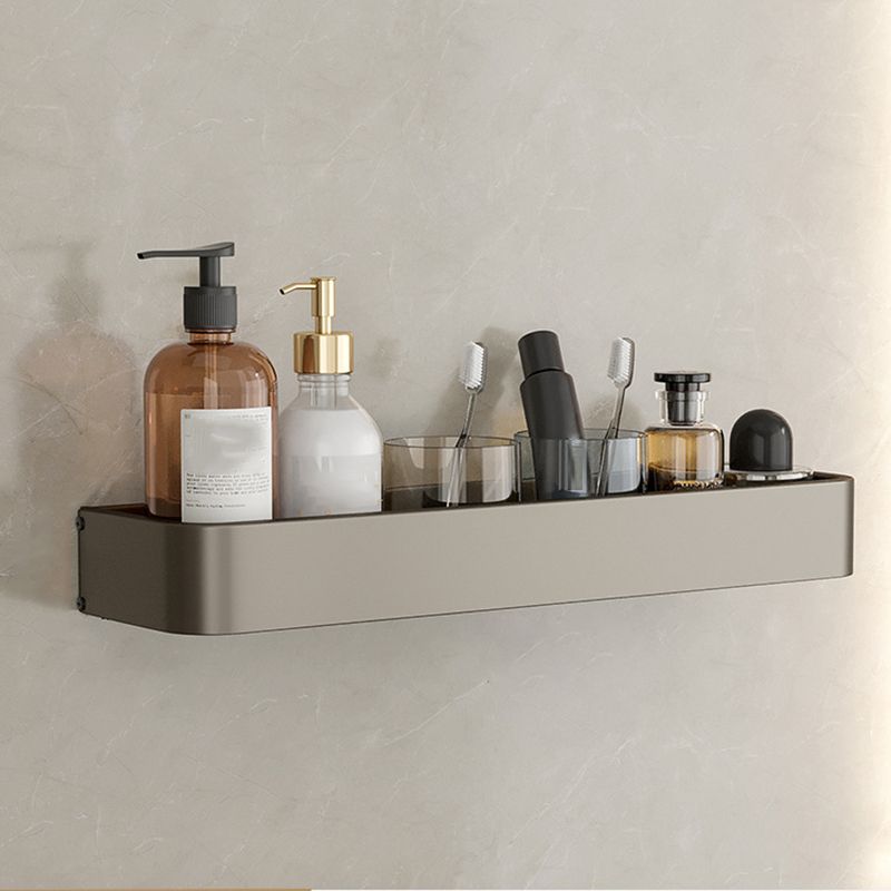 Avtoit | Contemporary Aluminum Bathroom Accessory Set Gray Bath Shelf
