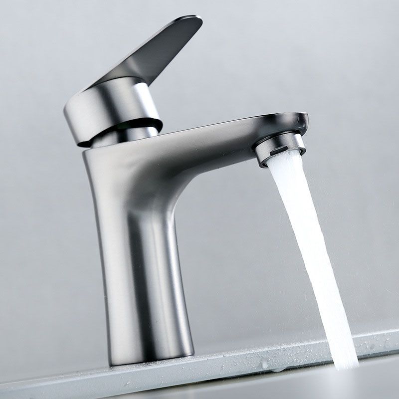 Avtoit | Contemporary Stainless Steel Sink Faucet Lever Handles Low Arc Sink Faucet