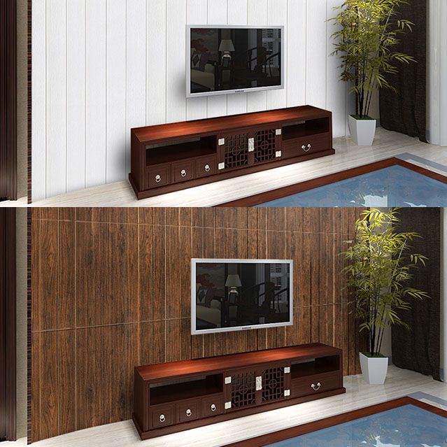Avtoit | Modern Wall Paneling Peel and Stick Wood Look Design Rectangular Wall Paneling