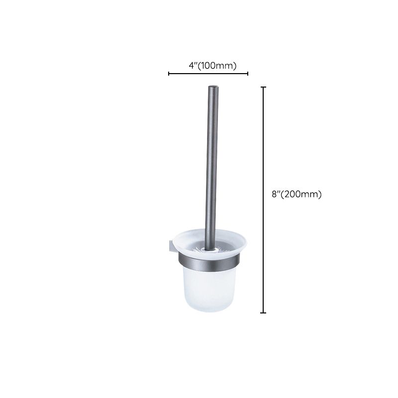 Avtoit | Matt gray bathroom accessory set bathroom shelf/towel holder & paper holder included