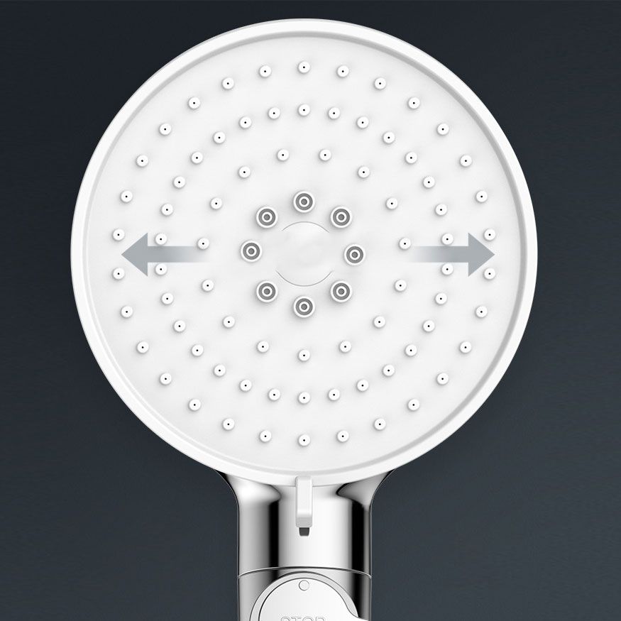 Avtoit | Contemporary Hand Shower Round Shower Head Combo in Silver