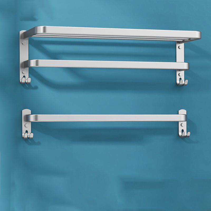 Avtoit | 7-piece Bathroom Accessory Set Modern Aluminum Bathroom Set in Silver