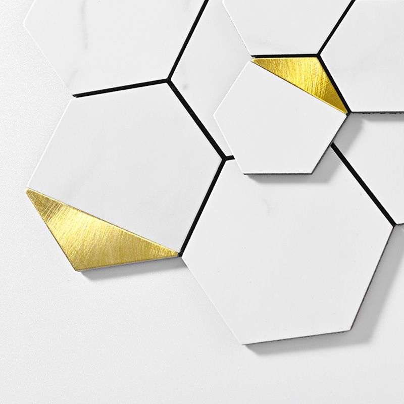Avtoit | Hexagonal Modern Peel and Stick Tiles Mosaic Tiles Peel and Stick Backdrops