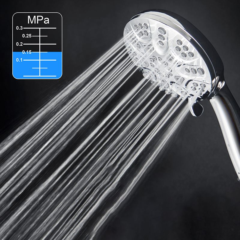 Avtoit | Contemporary Shower Combo Dual Shower Head Chrome Ceiling Mounted Round Shower Head