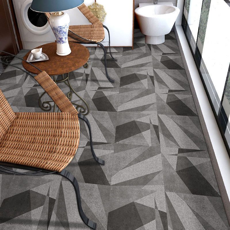Avtoit | Peel and Stick Vinyl Flooring High Gloss PVC Floor Covering with Square Edge