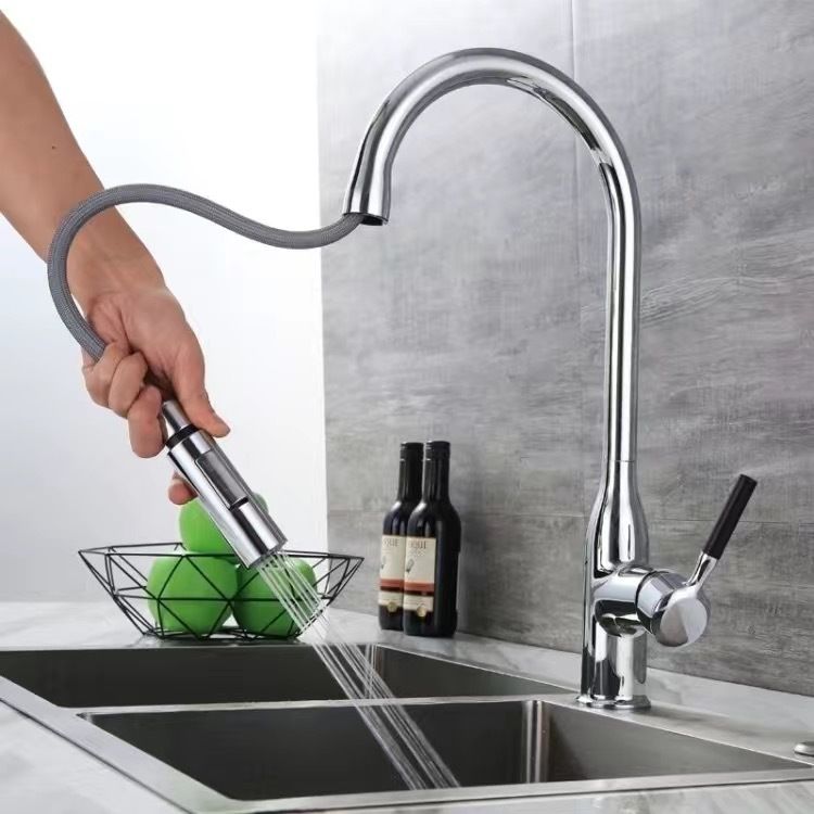 Avtoit | Modern Pull-down Water Filler Single Handle High Arc Kitchen Faucet