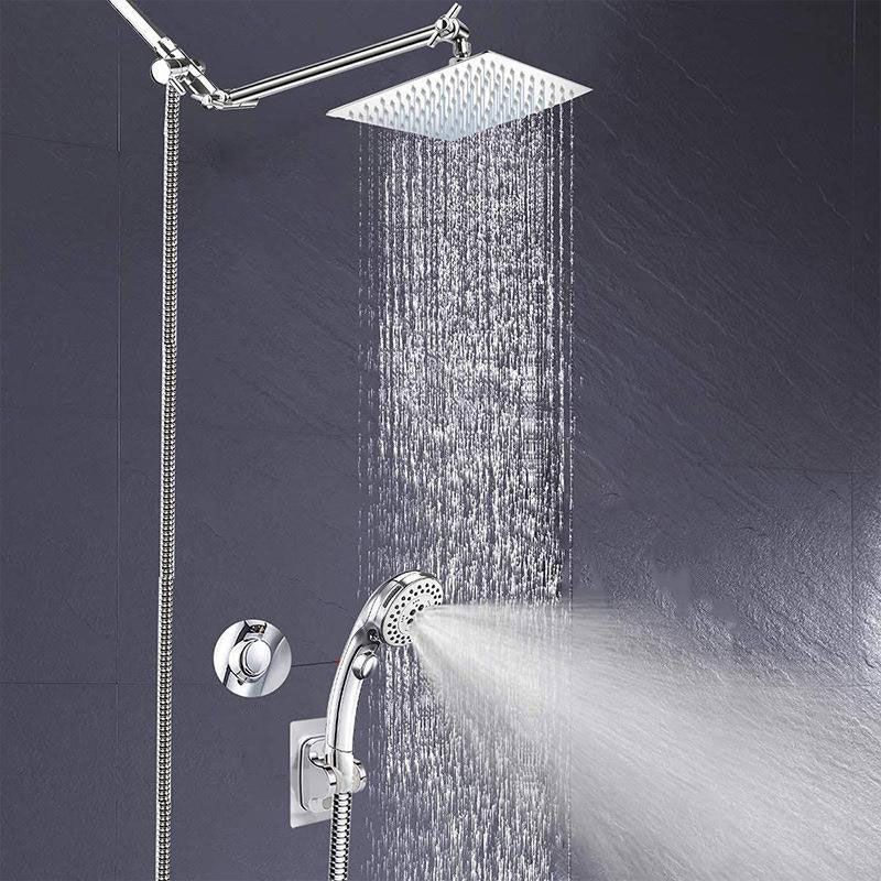 Avtoit | Stainless Steel 8 Inch Shower Set 5 Sprays Handheld Shower Head Shower Arm