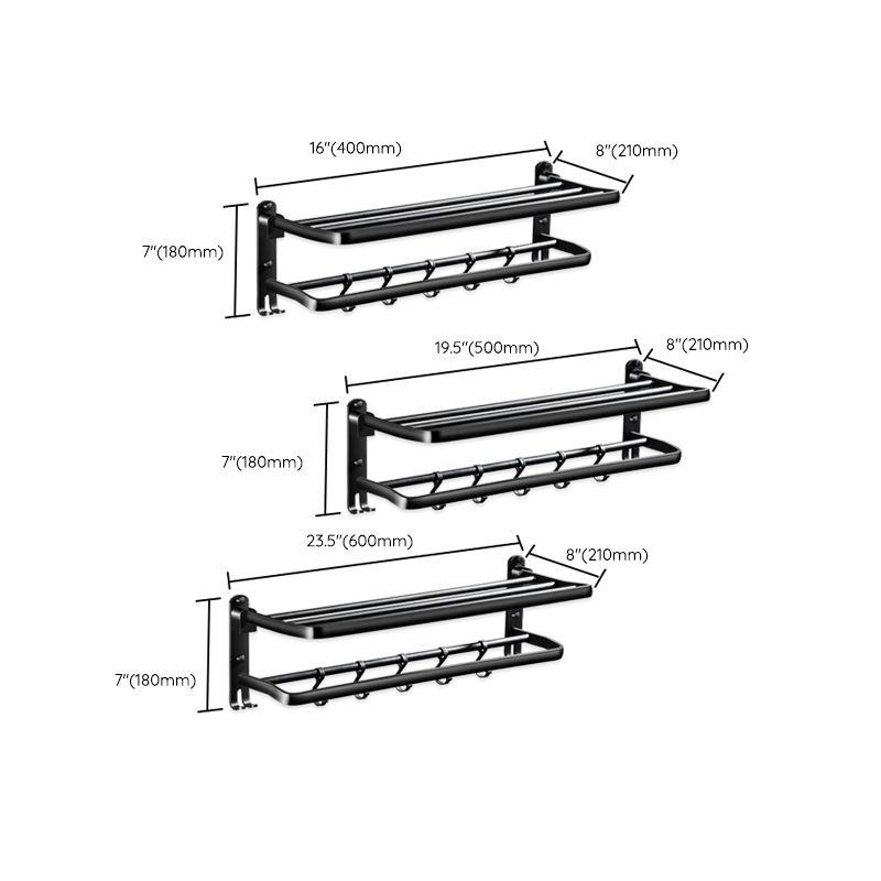 Avtoit | Modern Aluminum Bathroom Hardware Set Black Bathroom Accessories Set