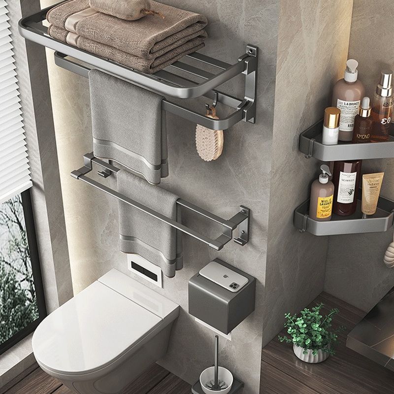 Avtoit | Modern gray aluminum bathroom accessory set
