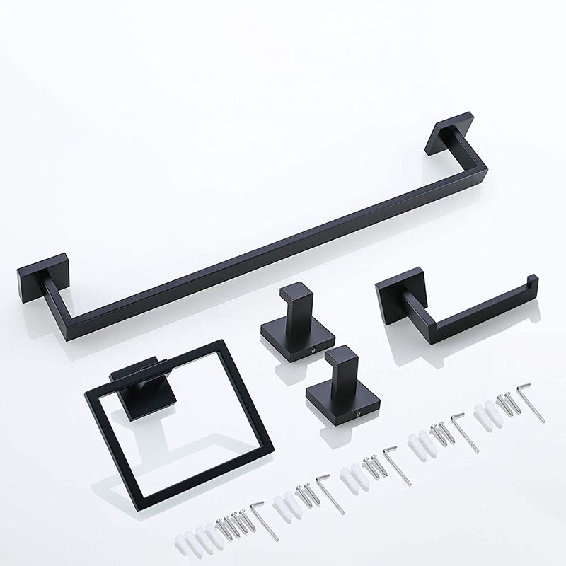 Avtoit | 7-piece bathroom accessory set made of stainless steel with paper holder/robe hook/towel ring bar
