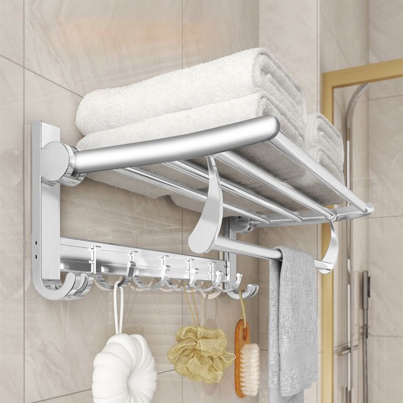 Avtoit | Chrome/Black Classic Bathroom Accessory Set Modern Bath Shelf/Towel Bar & Paper Holder