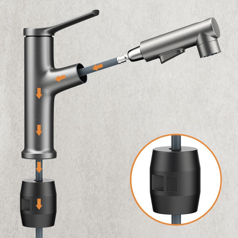 Avtoit | Modern Center Set Faucet Copper Center Set Vanity Faucet for Bathroom