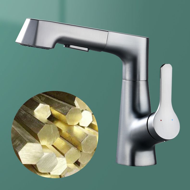 Avtoit | Contemporary Sink Faucet Plian Low Arc Brass Centerset Sink Faucet