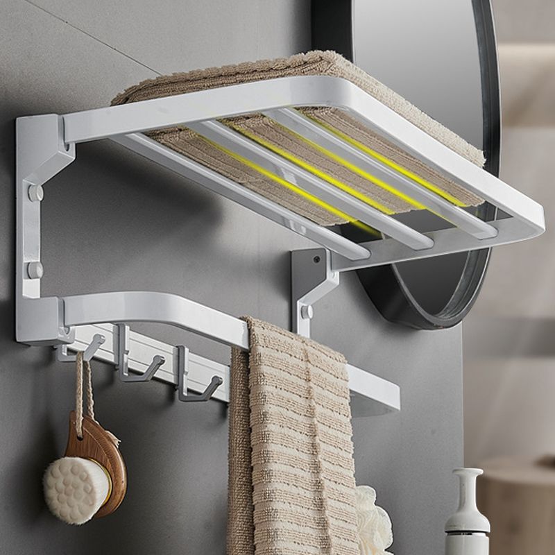 Avtoit | Modern Bathroom Accessory Set Towel Bar Bathroom Shelf White Bathroom Accessory Set