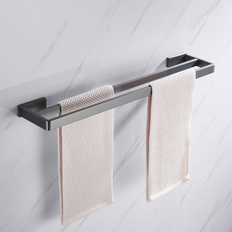 Avtoit | Gray 5-piece modern bathroom accessory set made of stainless steel