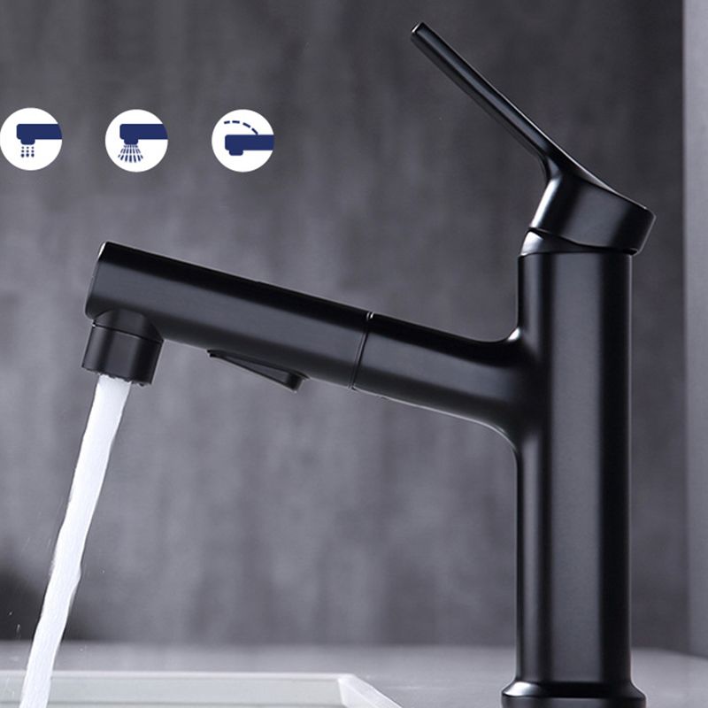 Avtoit | Round Vessel Sink Bathroom Faucet Simple Style Faucet with Brass Material