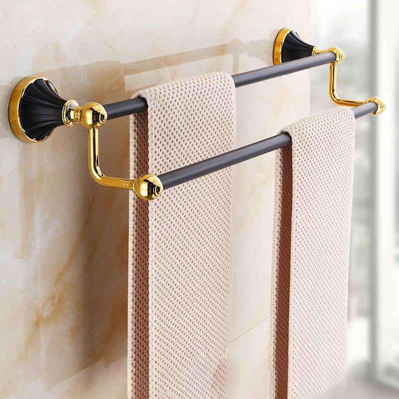 Avtoit | Traditional Bathroom Accessories Set Towel Bar Bathroom Shelf Black Bathroom Accessories Set