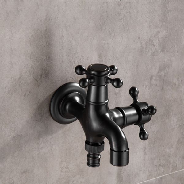 Avtoit | Wide Bathroom Sink Faucet Wall-Mounted Cross Handle Faucet