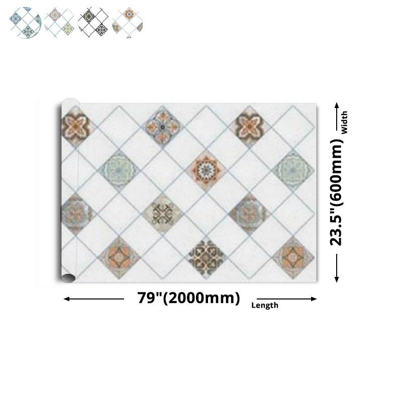 Avtoit | Rectangular Peel & Stick Tile PVC Single Tile for Kitchen and Bathroom