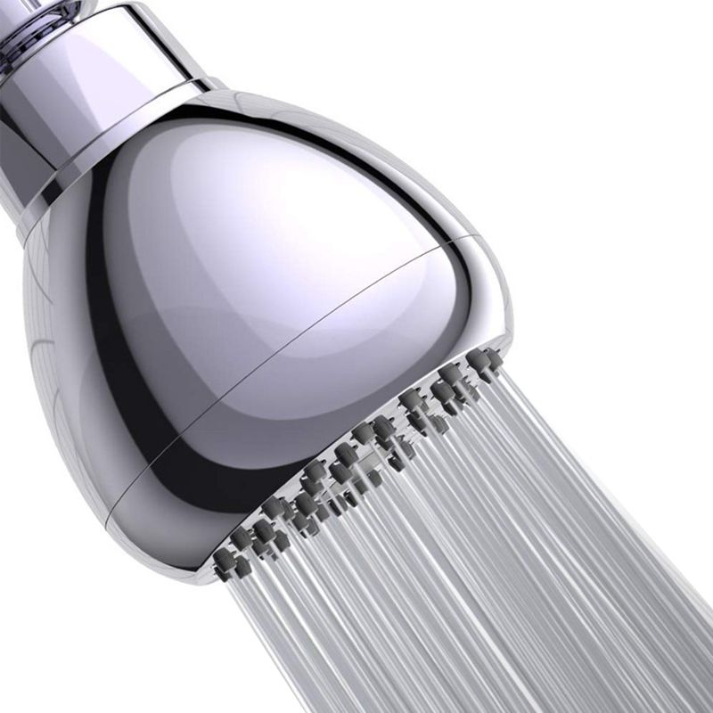 Avtoit | Silver Round Shower Head Standard Spray Pattern Wall Mounted Shower Head