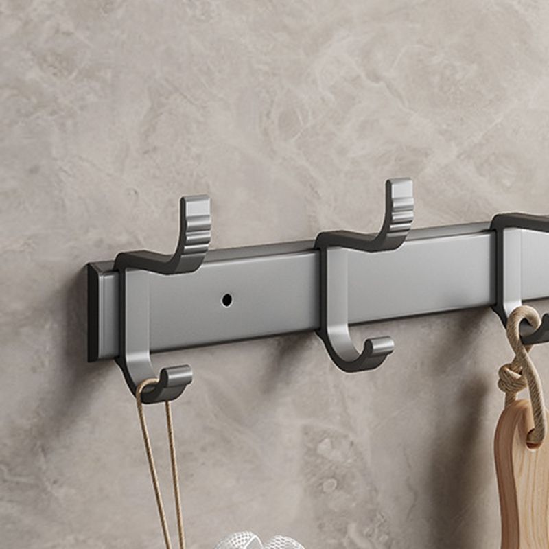 Avtoit | Modern Metal Bath Accessory Set Polished Silver Bath Shelf/Paper Holder/Towel Hook