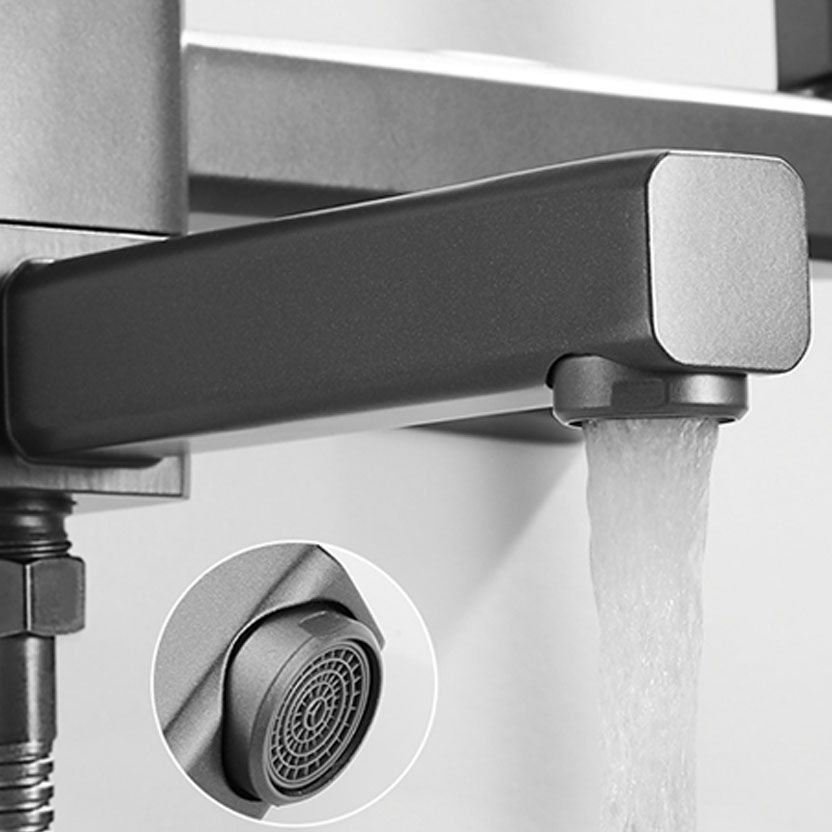 Avtoit | Modern Bathtub Faucet Copper with Handheld Shower Wall-Mounted Bathtub Filler