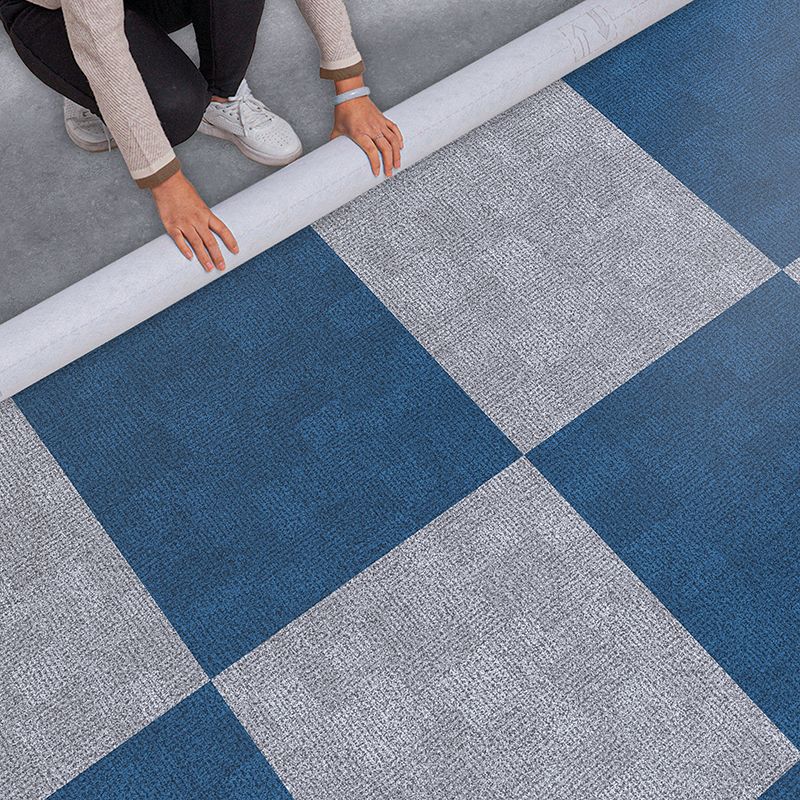 Avtoit | Rectangular Plastic Floor Water-Resistant Fabric Look Floor Tiles