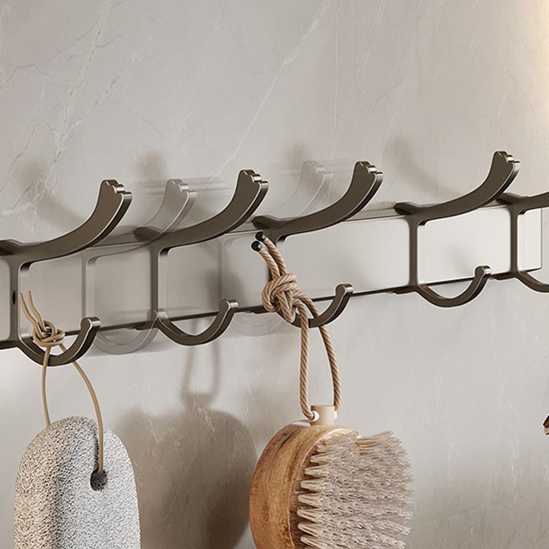Avtoit | Modern Bathroom Accessories Set in Gray with Bathroom Shelf/Towel Holder/Robe Hooks & Paper Holder