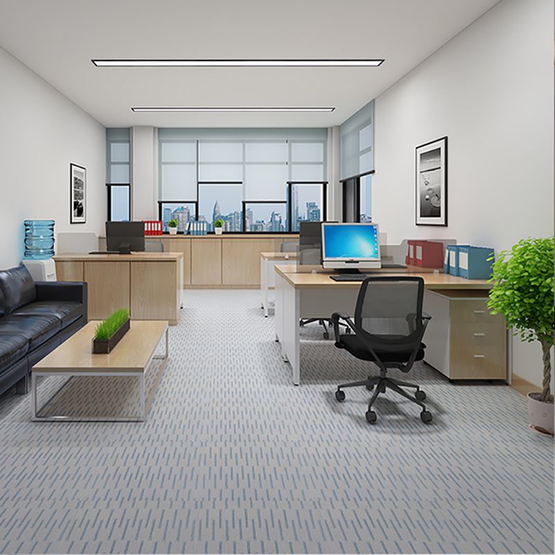 Avtoit | Waterproof Plastic Floor Rectangular Fabric Look Square Edge Floor Tile