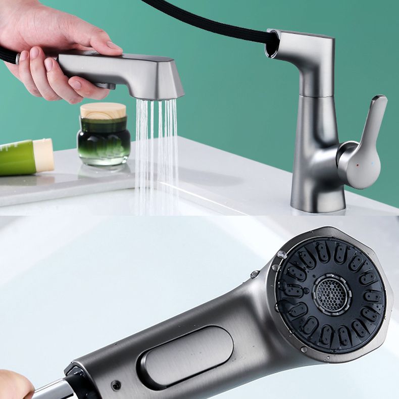 Avtoit | Contemporary Sink Faucet Plian Low Arc Brass Centerset Sink Faucet