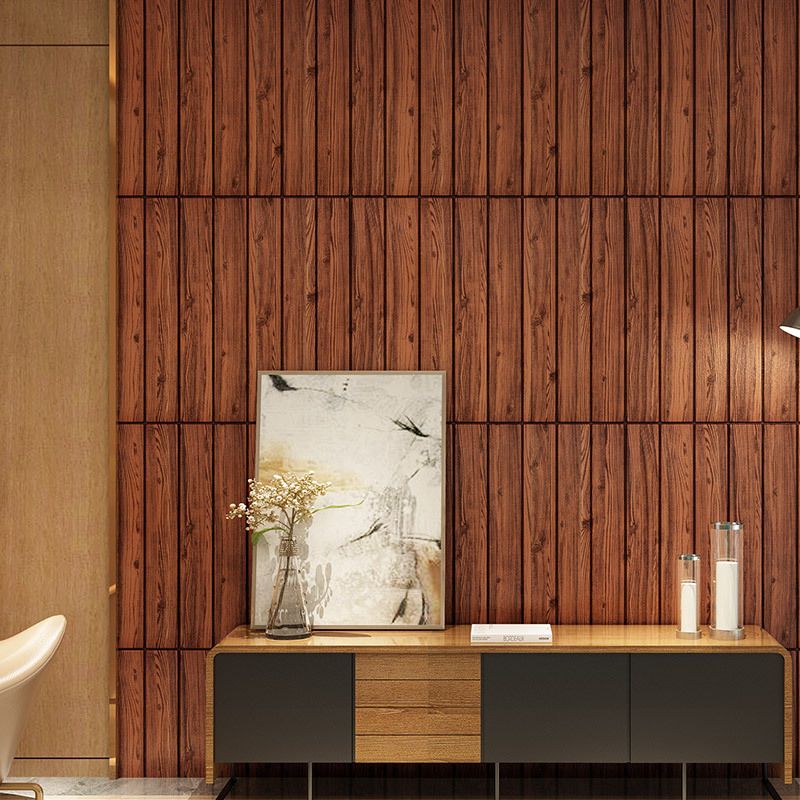 Avtoit | Modern Tin Wall Paneling Smooth Wall Ceiling Wood Plank Set of 6