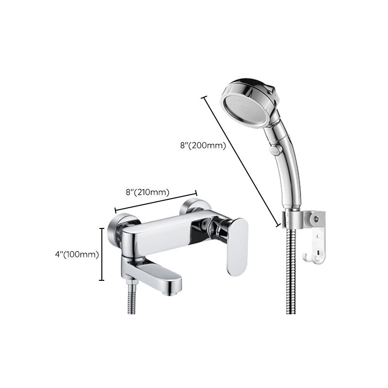 Avtoit | Modern Wall-Mounted Bathtub Faucet Trim Metal Single-Lever Bathtub Faucet Trim