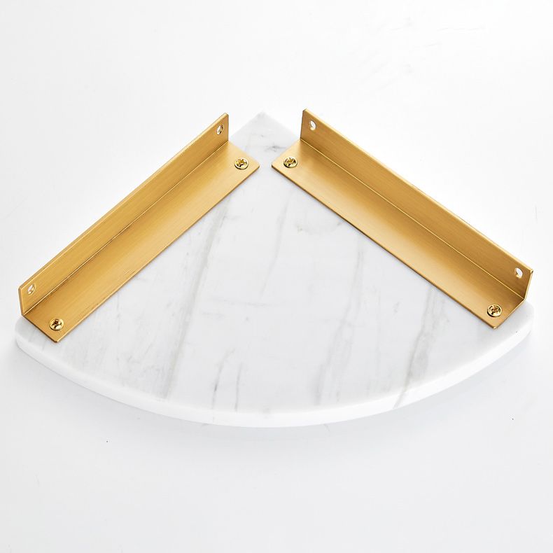 Avtoit | 2-piece bathroom fitting set metal and marble bathroom shelf set