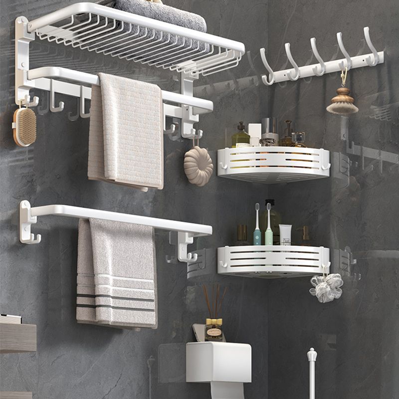 Avtoit | Modern Bathroom Accessory Set White Paper Holder Bathroom Shelf Bathroom Fittings Set