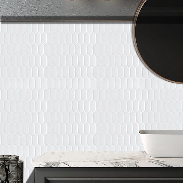 Avtoit | Modern Peel & Stick Field Tile PVC Hexagon Mosaic Tile Peel and Stick Back Wall