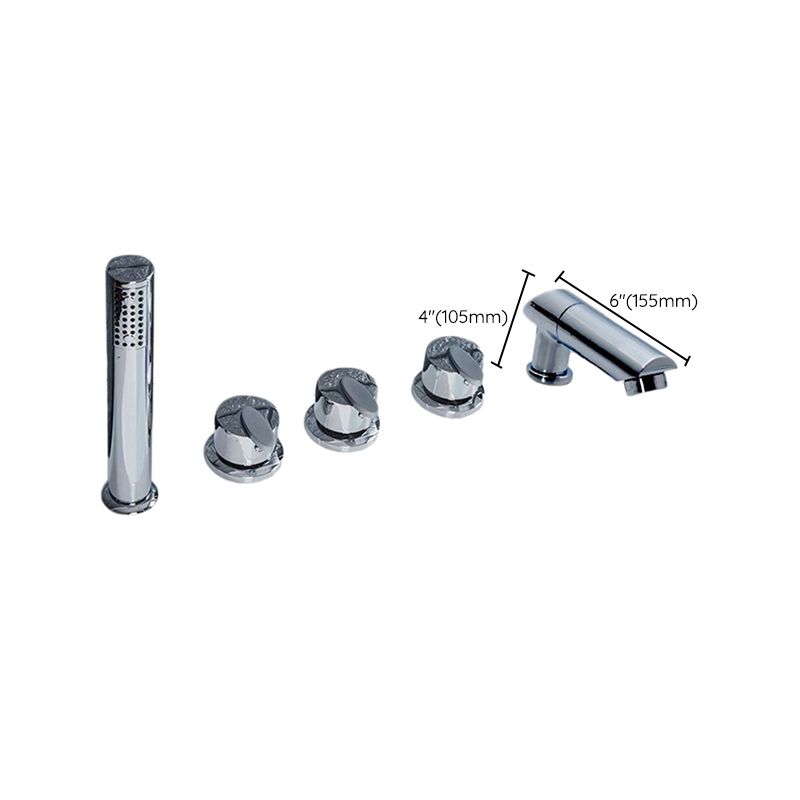 Avtoit | Contemporary Style Bathroom Faucet Metal Deck Mounted Bathroom Faucet