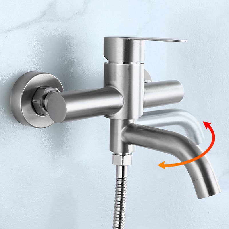 Avtoit | Modern Bathtub Faucet 304 Stainless Steel Swivel Spout Wall-Mounted Bathtub Faucet Cover