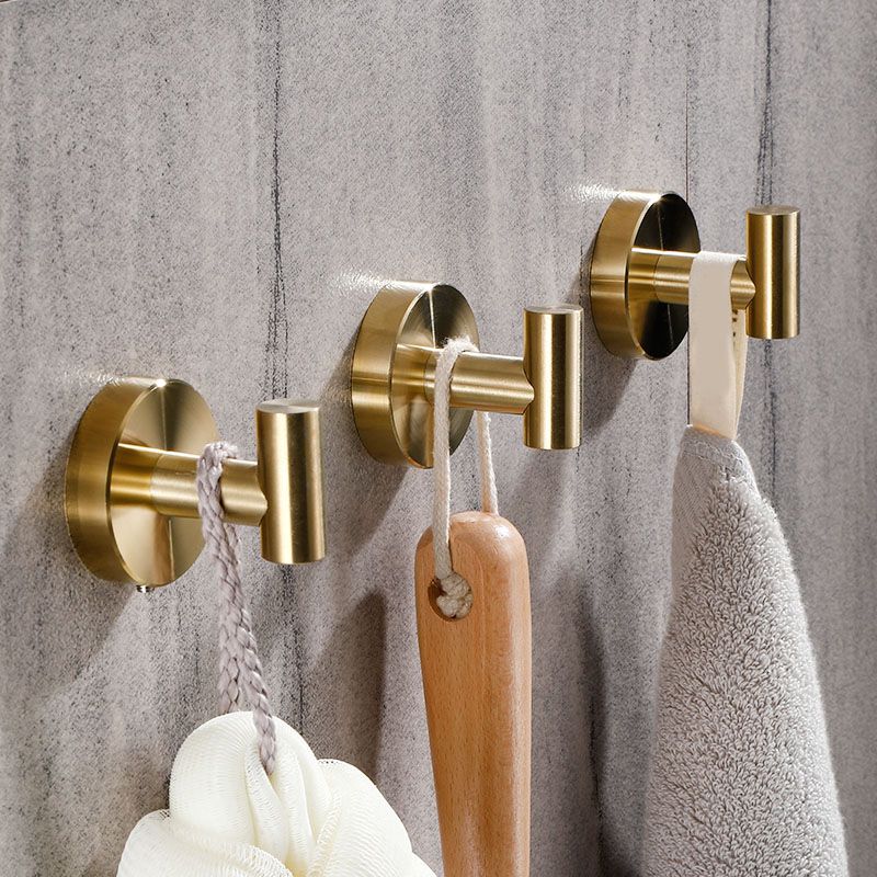 Avtoit | Modern Bathroom Accessory Set Metal Coat Hooks in Polished Chrome/Gold