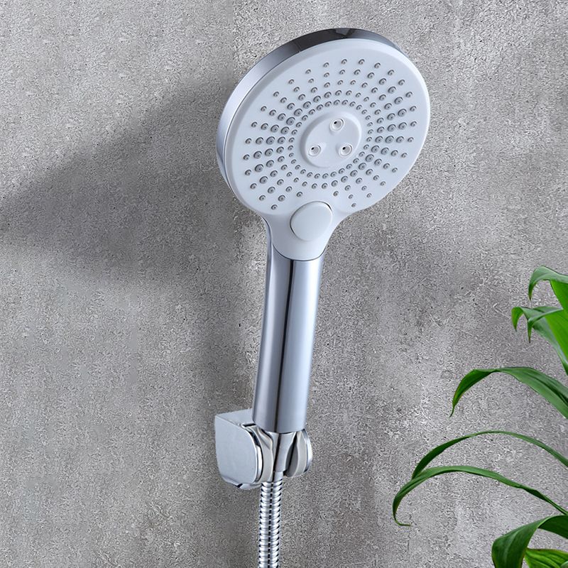 Avtoit | Basic Shower Head Round Plastic Handheld Shower Head in Silver