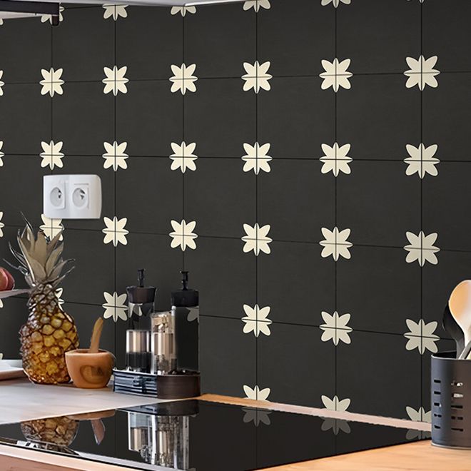 Avtoit | PVC Peel and Stick Splash Protection Square Single Panel Wallpaper with Water Resistant