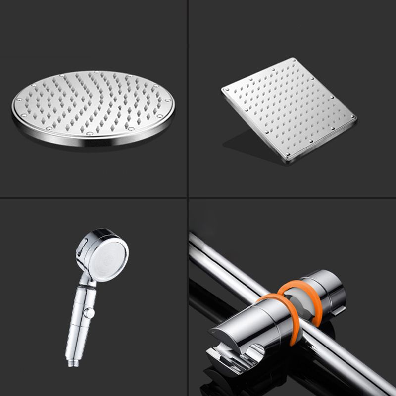 Avtoit | Contemporary Style Shower Head Bathroom Fixed Shower Head with Round and Square Shape