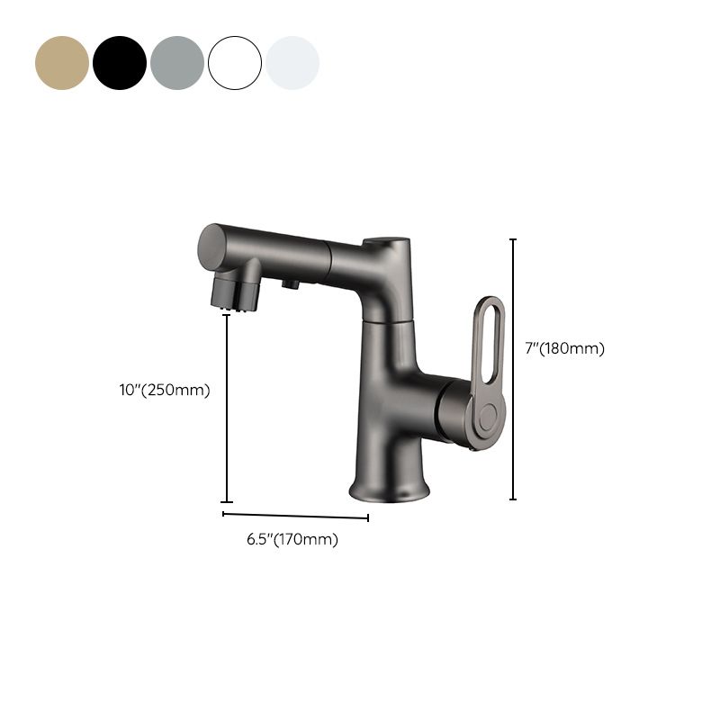 Avtoit | Contemporary Style Center Sink Faucets Lever Handles Faucets for Bathroom
