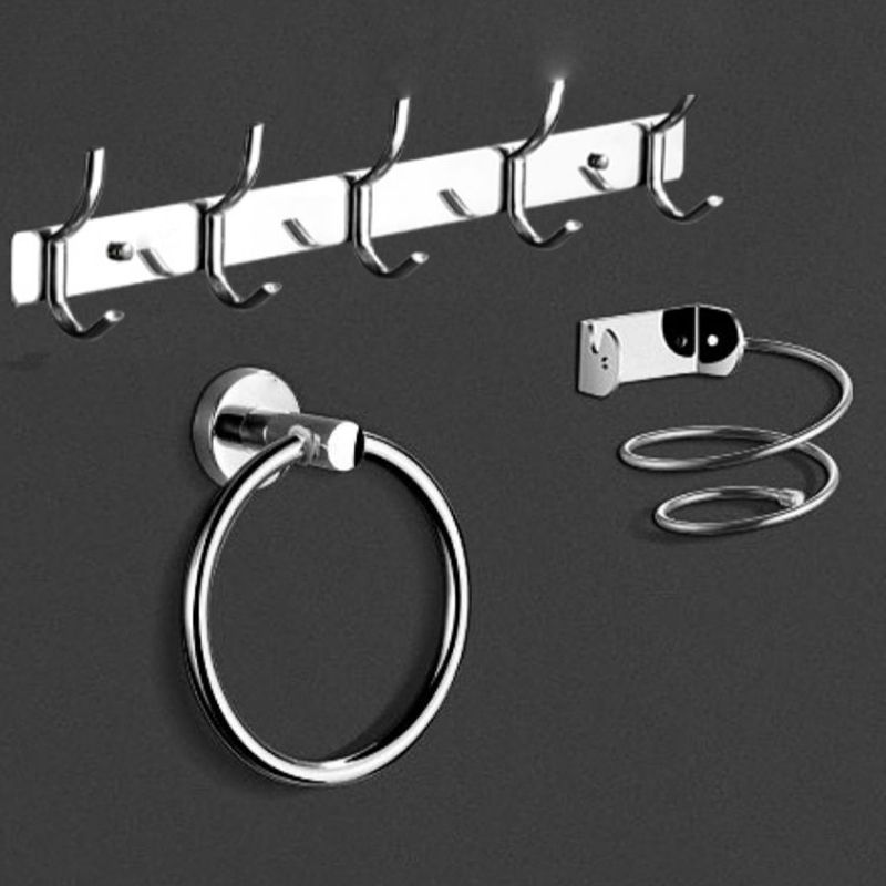 Avtoit | Modern Bathroom Set Stainless Steel Bathroom Shelf Paper Holder Bathroom Accessory Set