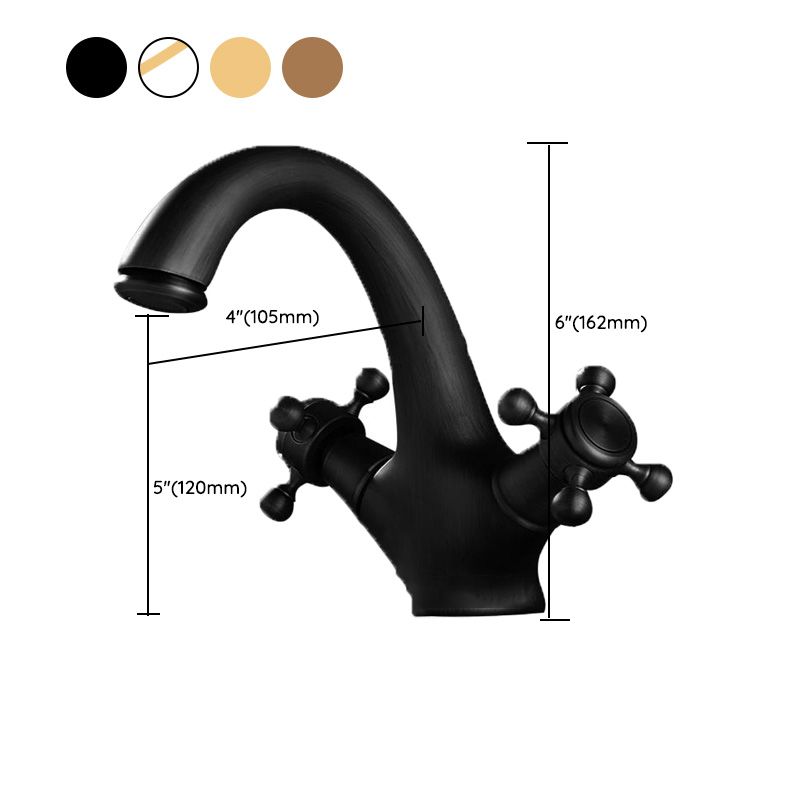 Avtoit | Glam Style Copper Tub Faucet Low Arc Deck Mounted Tub Faucet Set