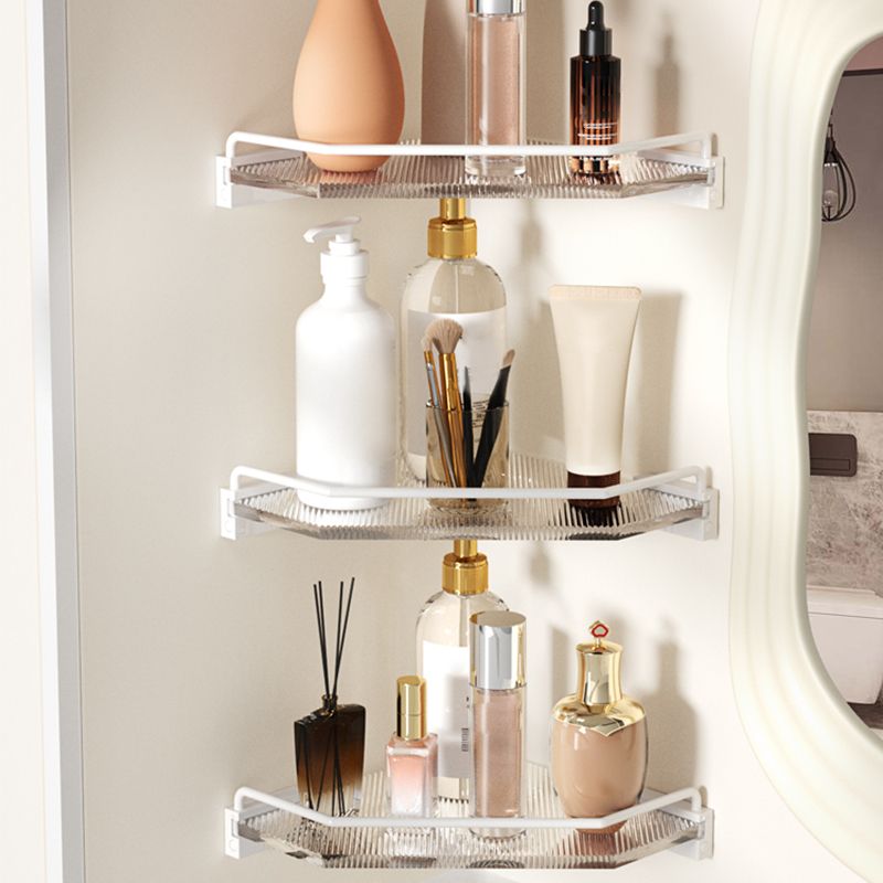Avtoit | White metal and acrylic bathroom accessories as single item or in set with bathroom shelf