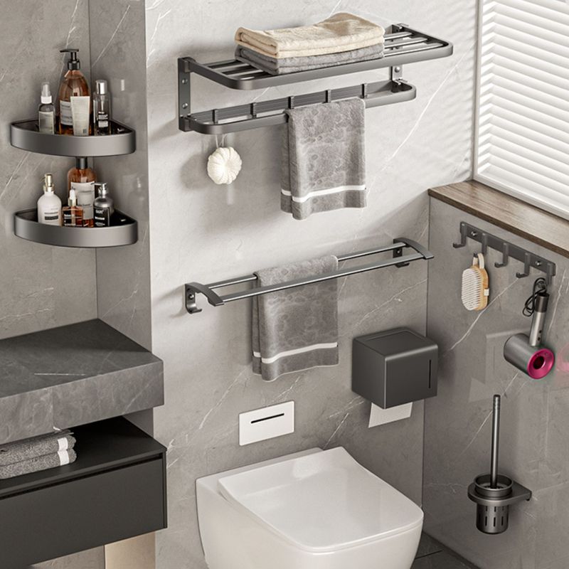 Avtoit | Modern Bathroom Accessories Set Gray Towel Bar Bathroom Shelf Bathroom Hardware