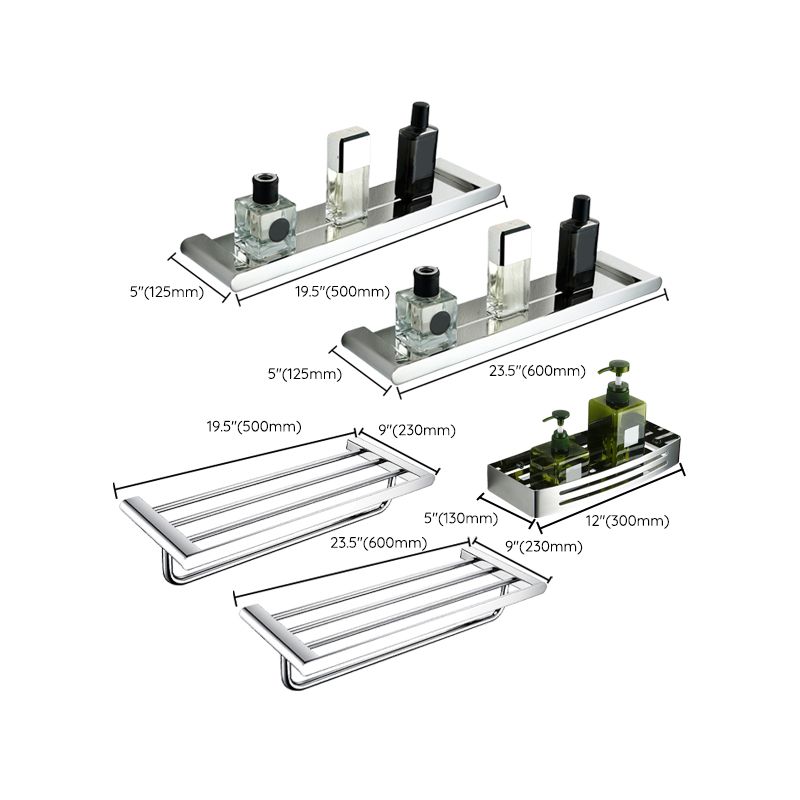 Avtoit | Contemporary bathroom accessories single item or in set in silver